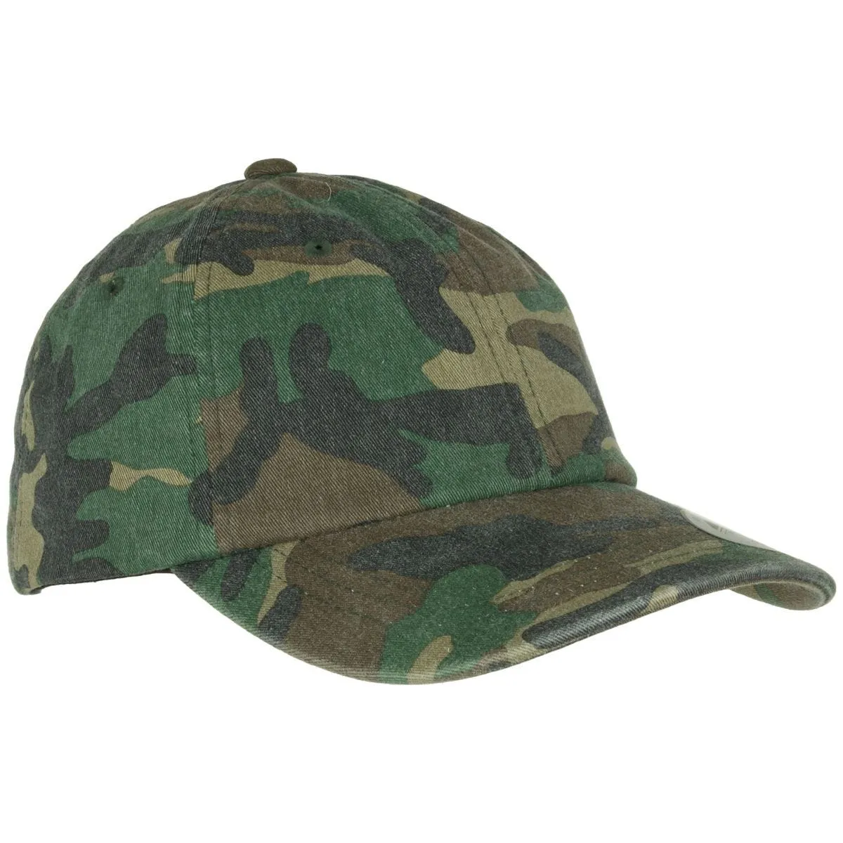 YP Low Profile Camo Washed Cap Woodland